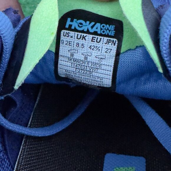 HOKA ONE ONE MACH 6 WIDE - Men’s Running Shoes - SIZE 9 2E - Picture 10 of 10